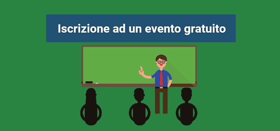 Iscrizione ad un evento gratuito
