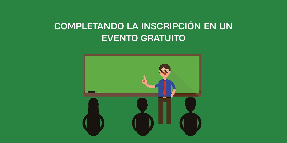 Completando la inscripción en un evento gratuito