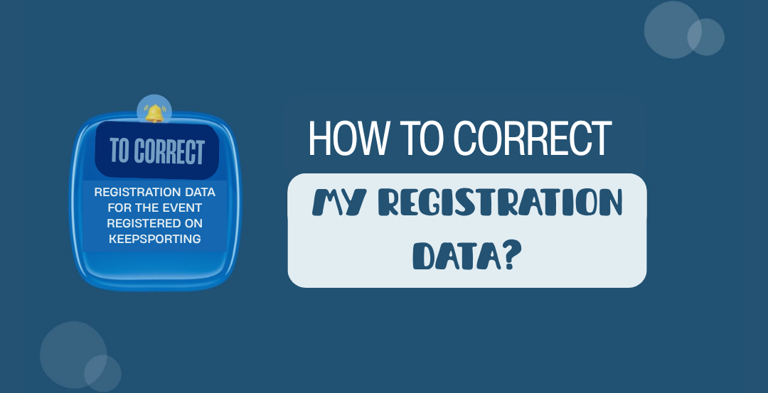 How to correct my registration data?
