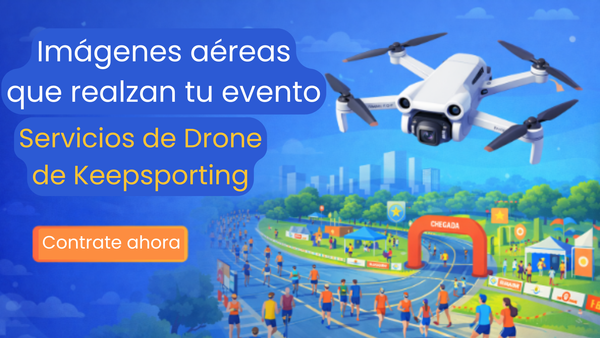 Imágenes aéreas para elevar tu evento: descubre el servicio de Drone de Keepsporting Contenido profesional para patrocinadores