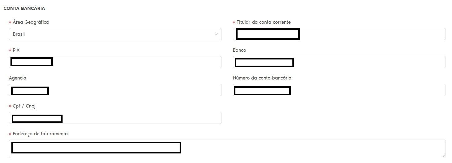 Como configurar os detalhes da sua conta bancária no Keepsporting para receber pagamentos