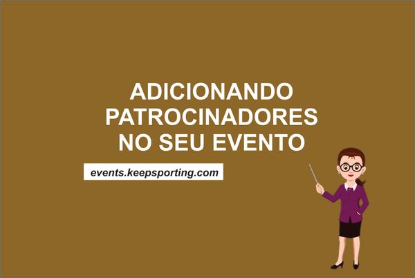 ADICIONANDO PATROCINADORES NA PÁGINA DO EVENTO