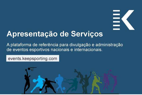 Apresentação dos serviços da plataforma Keepsporting